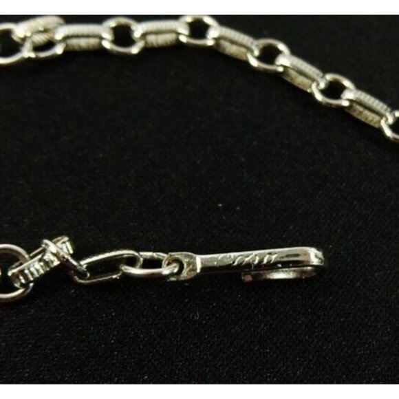 Coro Vintage Necklace Silvertone Choker Statement 15in Fringe Pattern - Picture 4 of 10